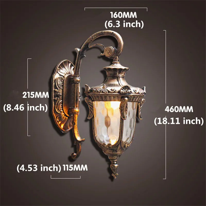 Limited Edition Vintage Bronze Elegant Victorian Outdoor Lamp